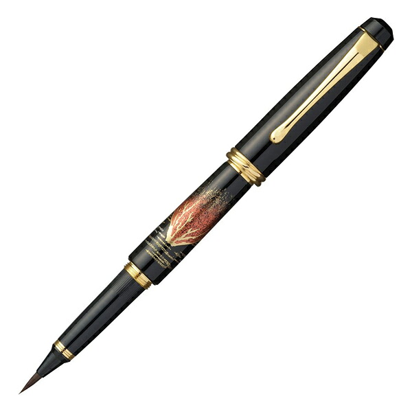 【4/10は全品P10倍】 【取り寄せ品】呉竹 Kuretake くれ竹万年毛筆 夢銀河 蒔絵物語 赤富士
