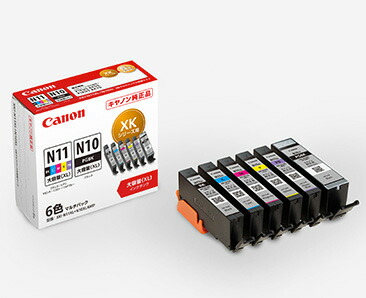 キヤノン(CANON) 純然たるインキ XKI-N11-N10-6MP インキ薬莢 大静電容量6色書き割り XKI-N11XL+N10XL/6MP PIXUS XK50 PIXUS XK60 PIXUS XK70 PIXUS XK80