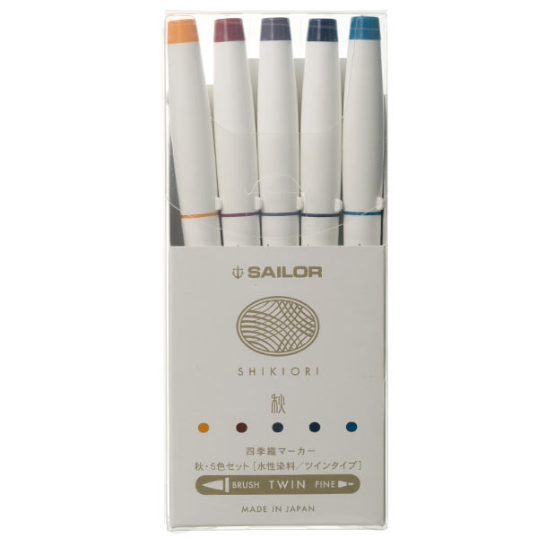 Sailor Shikiori Four Seasons Marker Set - Autumn