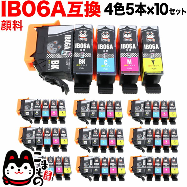 IB06CL5A エプソン用 IB06 眼鏡 取り替えっこインキ薬莢 絵の具 4色5本×10仕掛ける PX-S5010