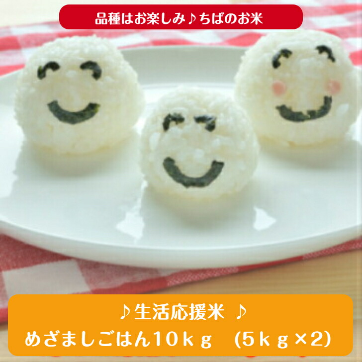 生活応援米 １０ｋｇ<br>無洗米 めざましごはん（５ｋｇ×２）<br>♪令和5または6年産米使用♪ちばのお米<br>本州・四国 送料無料<br>わけあり<br>※九州・北海道発送不可※