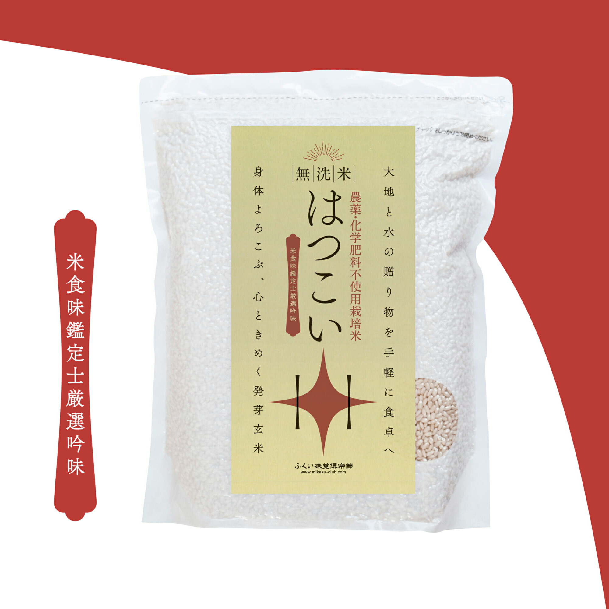 発芽玄米 無農薬 無洗米 2kg農薬・化学肥料不使用栽培コシヒカリ使用 7年産発芽玄米「はつこい」ふっくら甘み・モチモチ食感で玄米が苦手な方にも◎食物繊維・ビタミンB群・ミネラル・GABAたっぷりダイエット・腸活・健康習慣におすすめ画像