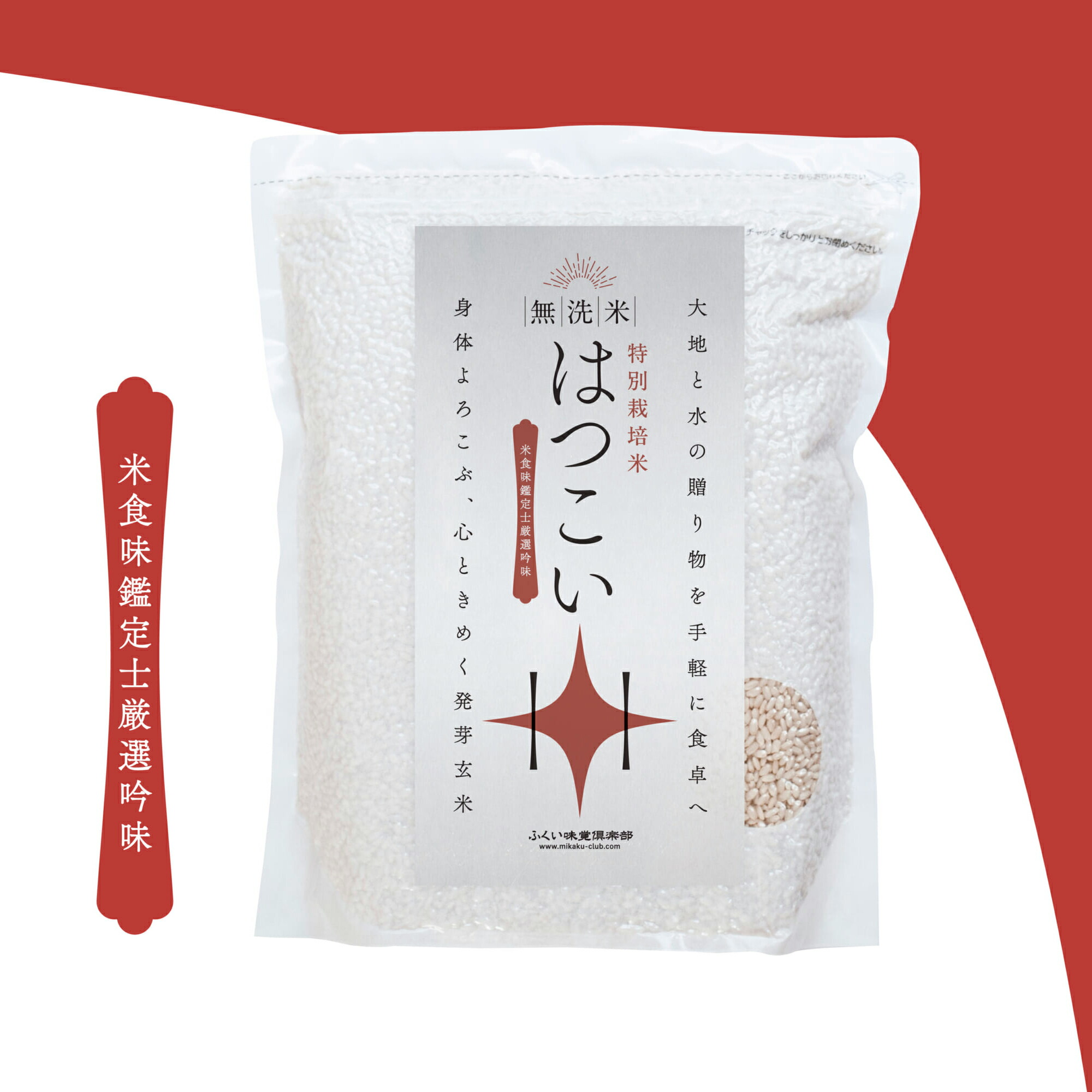 発芽玄米 無洗米 2kg 残留農薬ゼロ特別栽培米コシヒカリ使用 7年産発芽玄米「はつこい」ふっくら甘み・モチモチ食感で玄米が苦手な方にも◎フレッシュ真空パック食物繊維・ビタミンB群・ミネラル・GABAたっぷりダイエット・腸活・健康習慣におすすめ画像