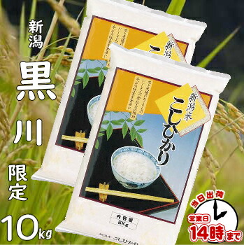 【こめひこ米】新潟コシヒカリ １０キロ産地限定『新潟黒川』【対応】白米・玄米・３分搗・７分搗｜米専門店こめひこ