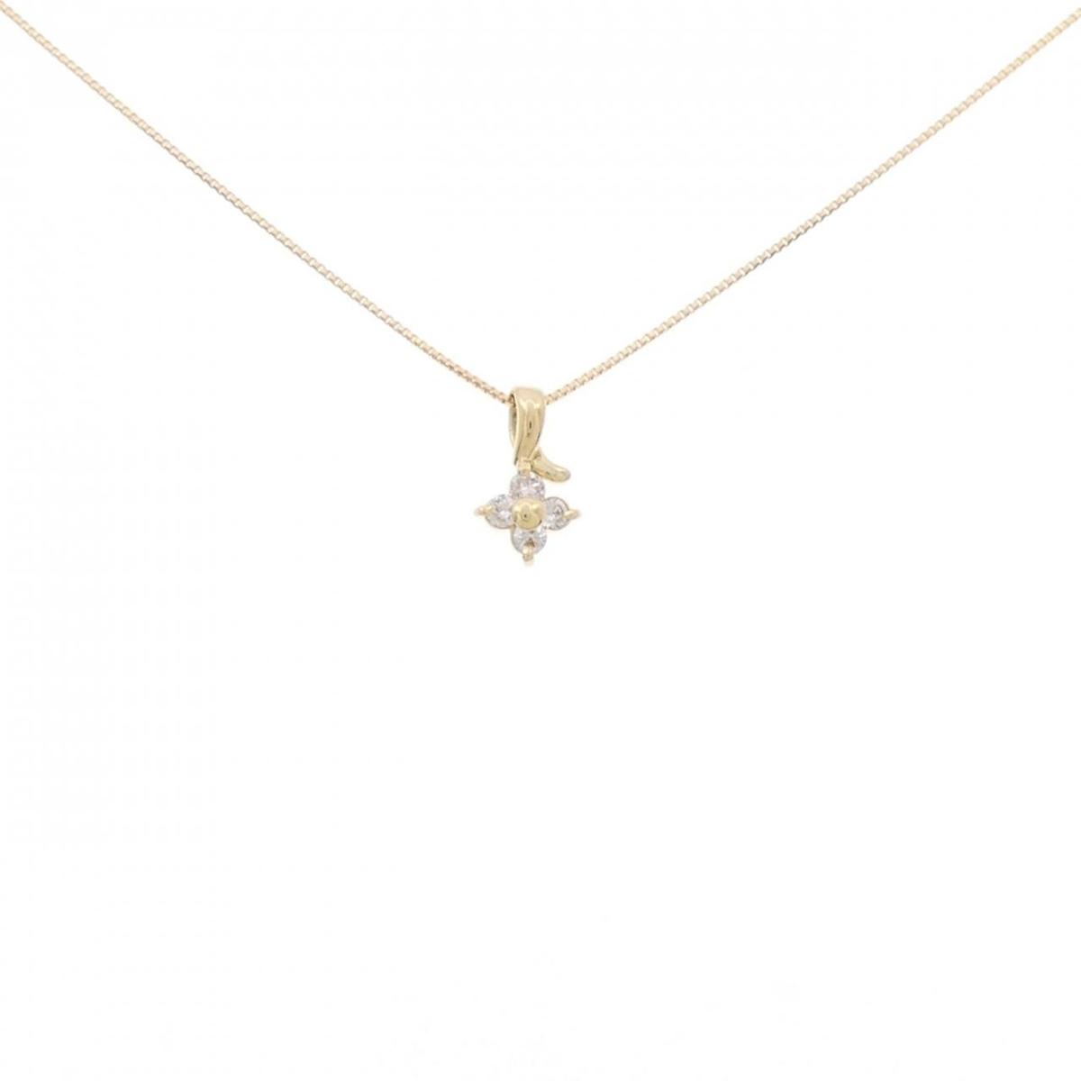 【KOMEHYO】 K18YG フラワー ダイヤモンド ネックレス 0.11CT【中古】 【コメ兵】|KOMEHYO ONLINESTORE 店