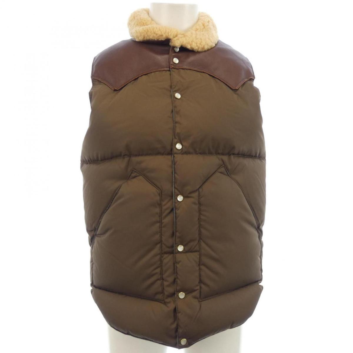 【希少 美品】Rocky Mauntain ダウンベスト 星条旗 ボア 38 美品】ロッキーマウンテン/ダウンベスト/38/Rocky mountain
