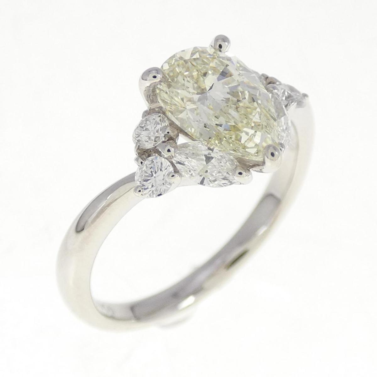 【KOMEHYO】 【リメイク】PT ダイヤモンド リング 1.050CT VLY VS2 ペアシェイプ【中古】 【コメ兵】 234,360円
