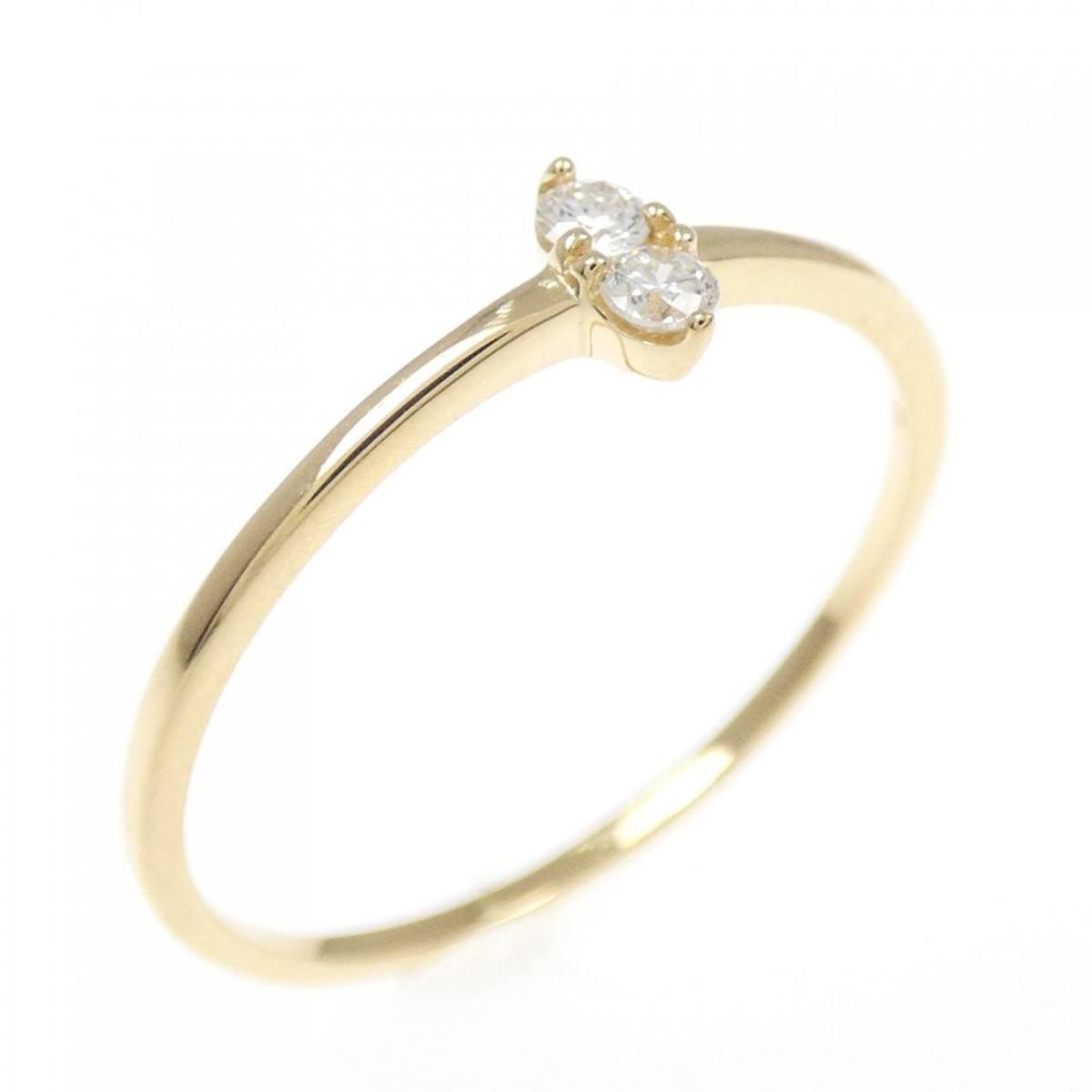 【リメイク】K18YG ダイヤモンド リング 0.06CT【中古】