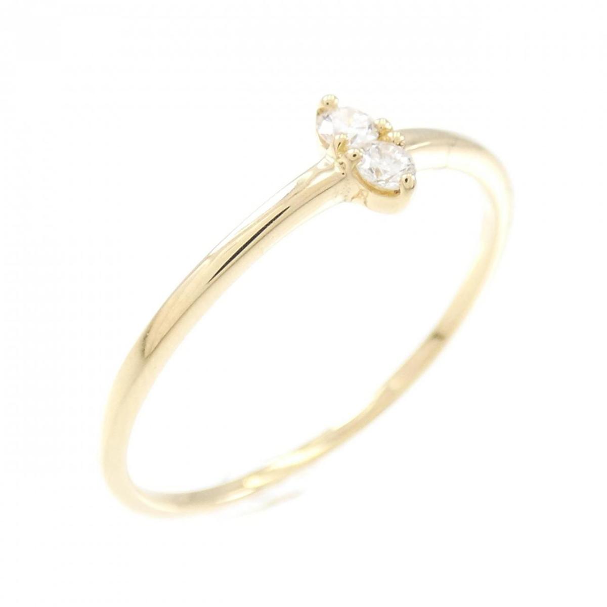【リメイク】K18YG ダイヤモンド リング 0.06CT【中古】