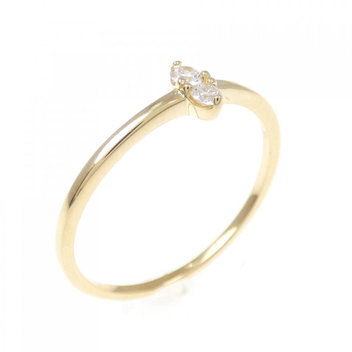 【KOMEHYO】 【リメイク】K18YG ダイヤモンド リング 0.06CT【中古】 【コメ兵】