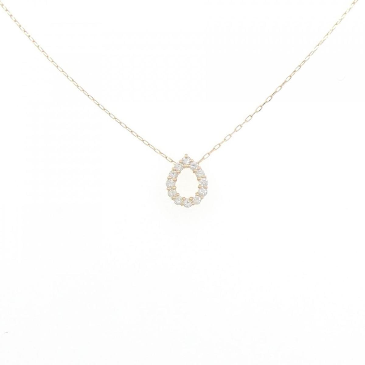 【KOMEHYO】 【リメイク】K18YG ダイヤモンド ネックレス 0.10CT【中古】 【コメ兵】