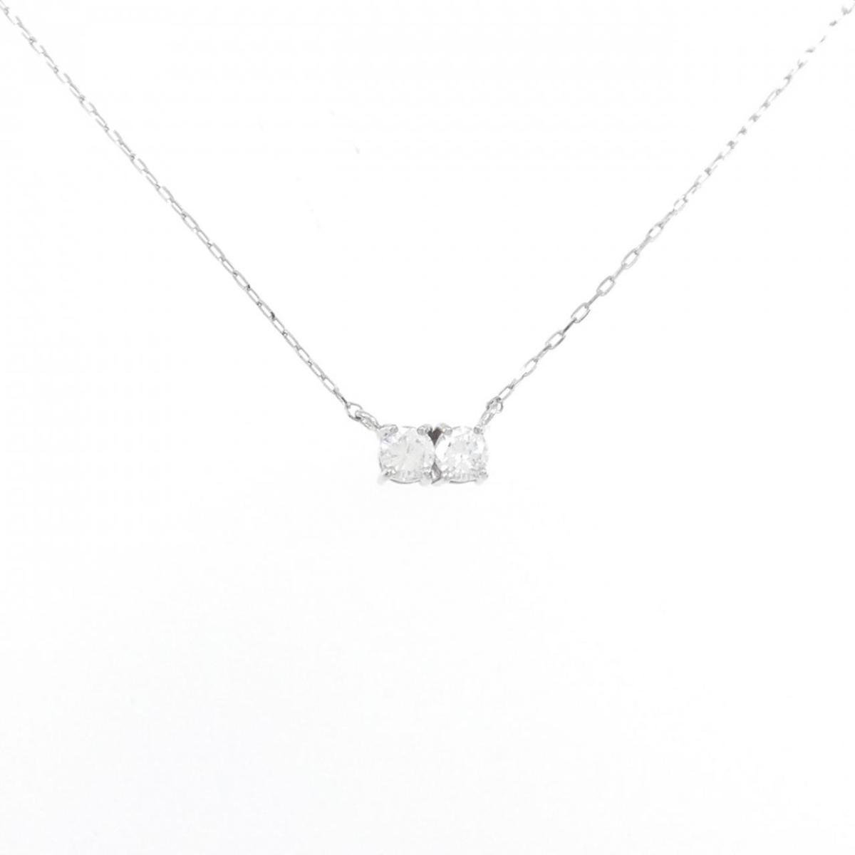 【KOMEHYO】 【リメイク】PT ダイヤモンド ネックレス 0.16CT【中古】 【コメ兵】