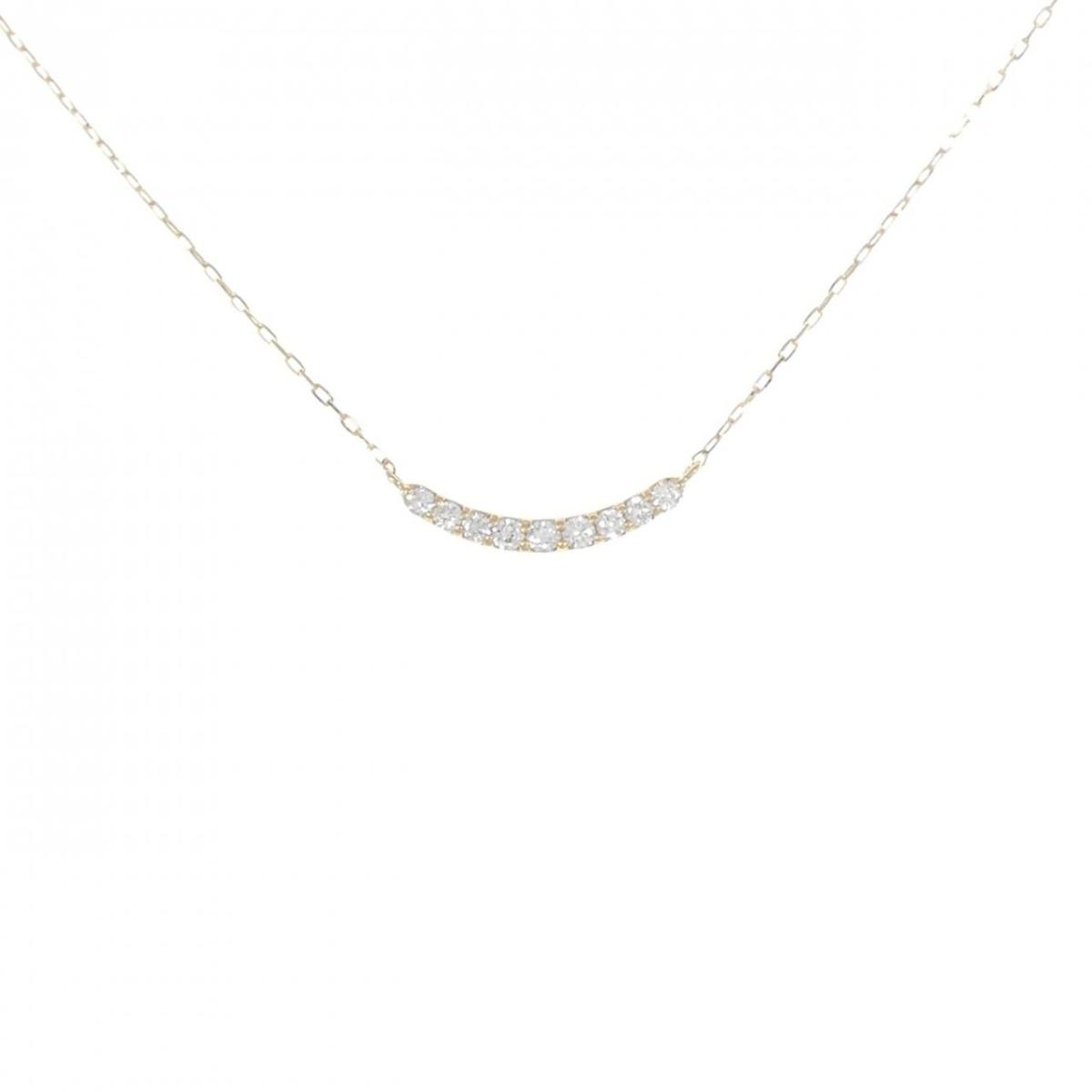 【KOMEHYO】 【リメイク】K18YG ダイヤモンド ネックレス 0.10CT【中古】 【コメ兵】