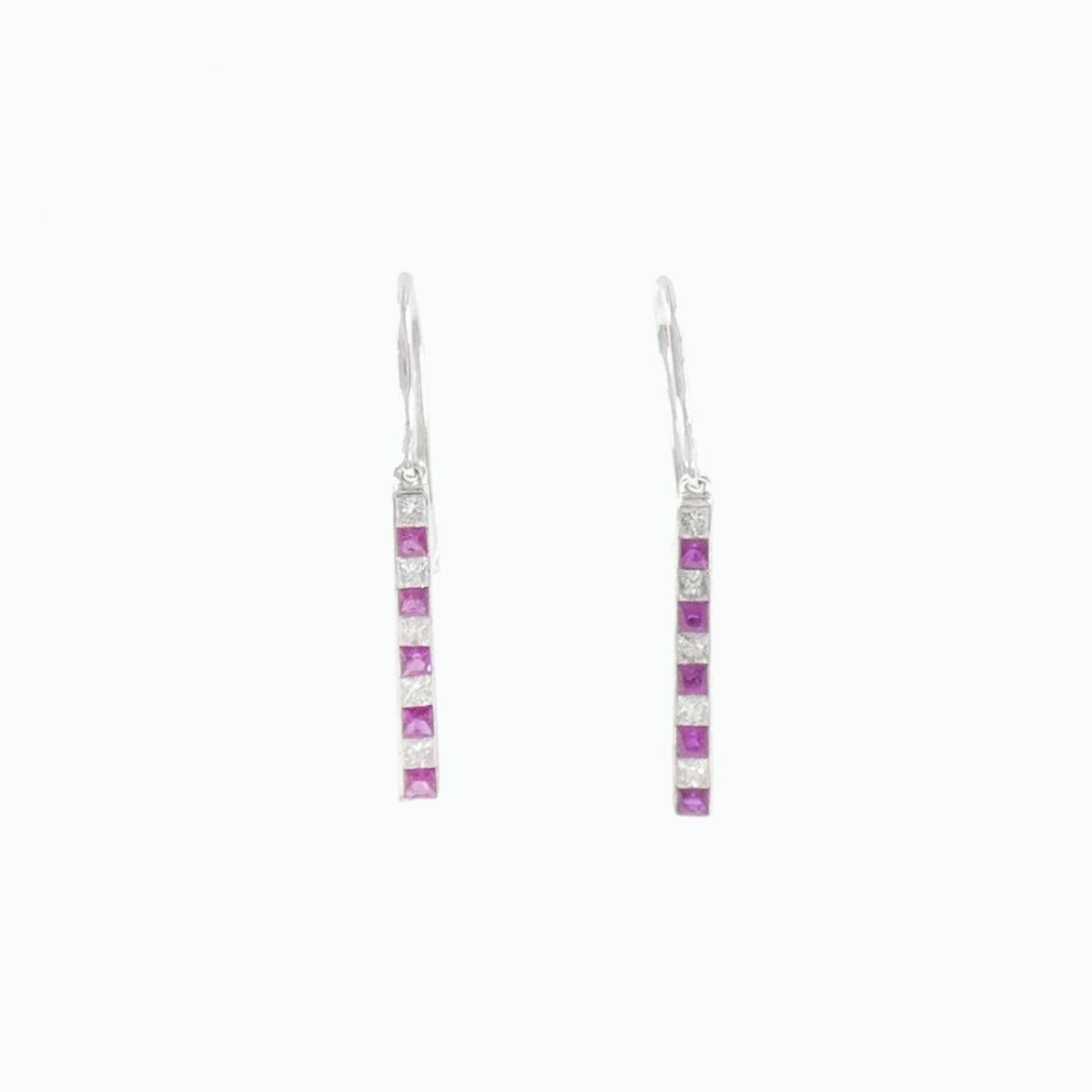 K18WG ルビー ピアス 0.40CT【中古】｜KOMEHYO ONLINESTORE 店