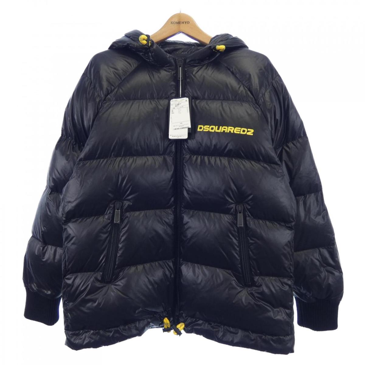 DSQUARED2 ダウンジャケット 56 黒/青 ブルー（青）系 D SQUARED2(ディースクエアード) ダウン