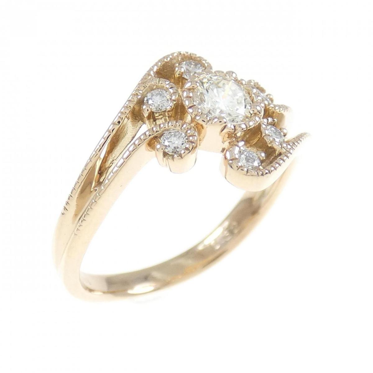 【KOMEHYO】 K18PG ダイヤモンド リング 0.32CT【中古】 【コメ兵】