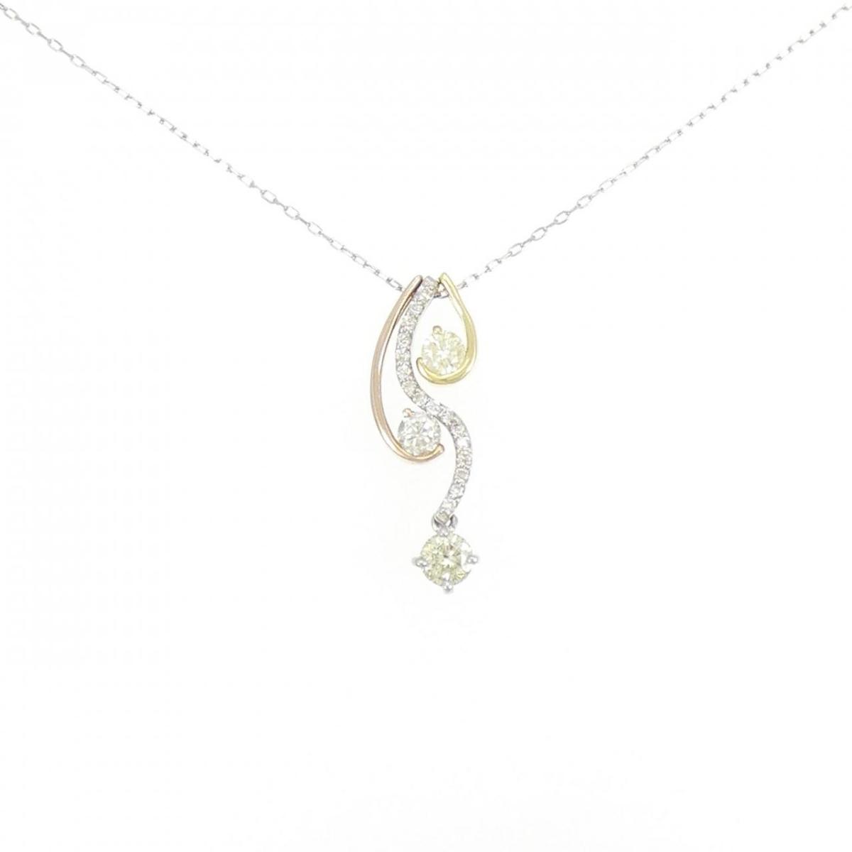 【KOMEHYO】 【新品】PT/K18YG/K18PG 2WAY ダイヤモンド ネックレス 0.56CT【新品】 【コメ兵】|KOMEHYO ONLINESTORE 店