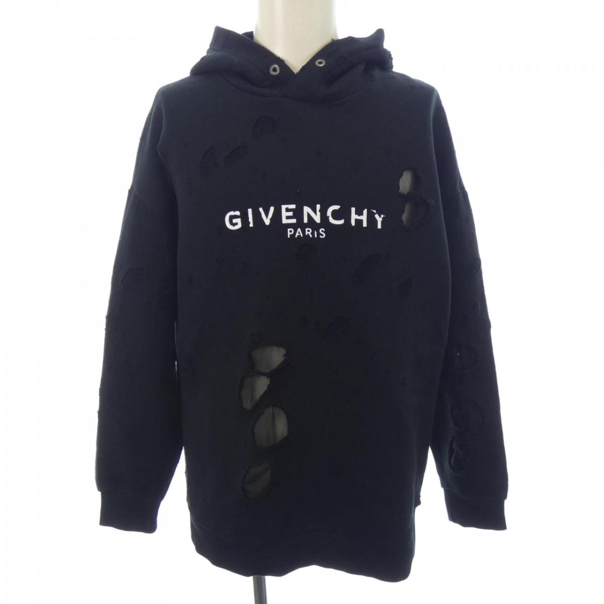 【極上美品】GIVENCHY ジバンシーデストロイ加工 ロゴパーカーブラック 楽天市場】ジバンシィ GIVENCHY パーカー デストロイ ロゴ プル