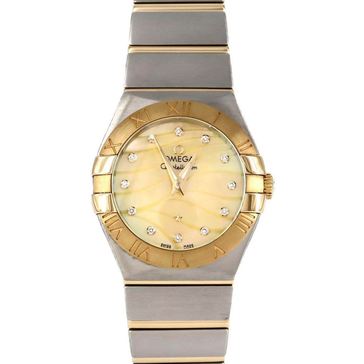 【新品】オメガ コンステレーションブラッシュ コンビ･12P 123.20.27.60.57.001 SSxYG クォーツ【新品】