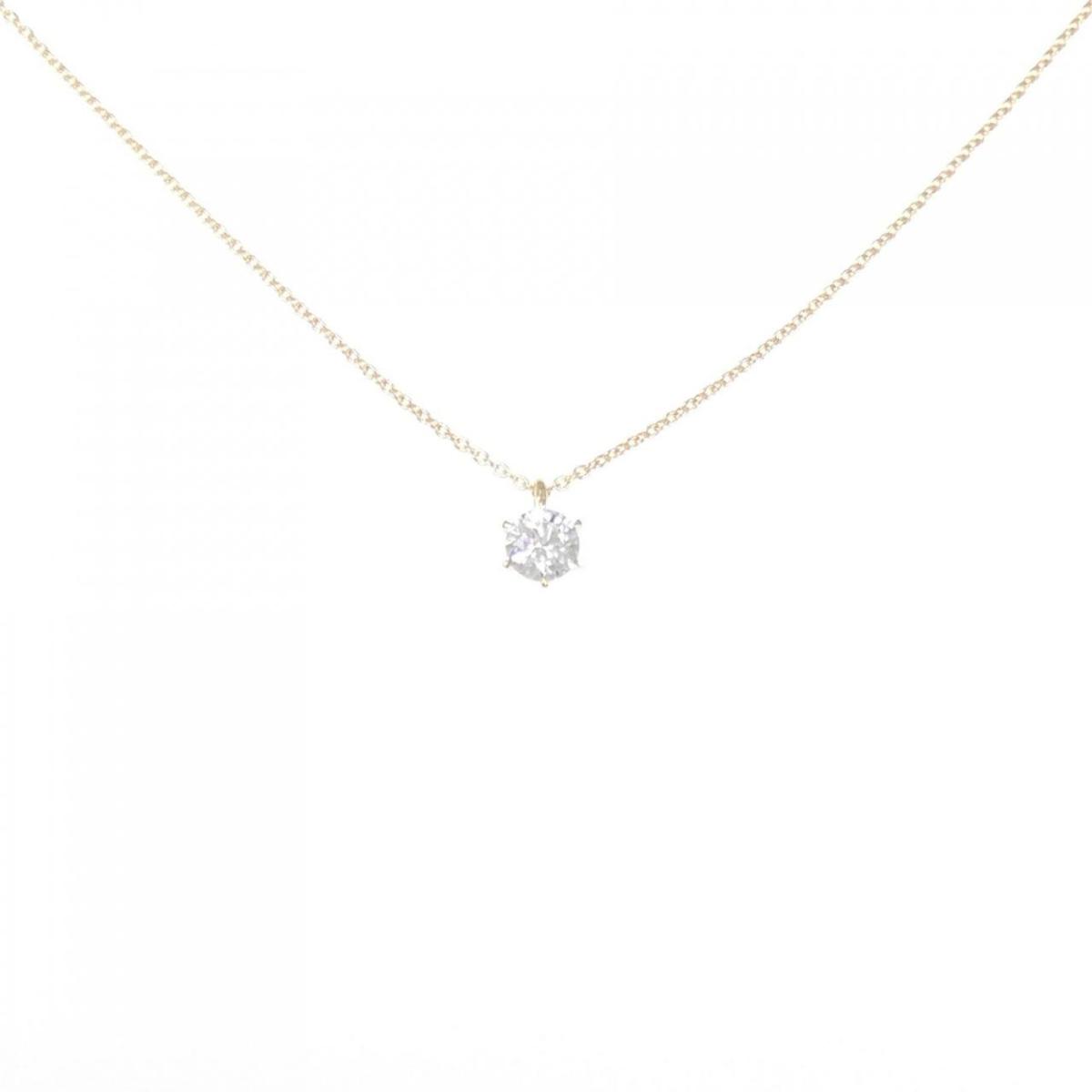 【KOMEHYO】 【リメイク】K18YG ダイヤモンド ネックレス 0.310CT G SI1 EXT H&C【中古】 【コメ兵】
