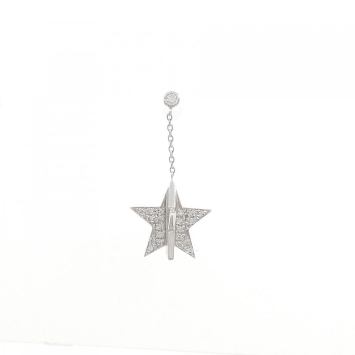【KOMEHYO】 ビジュードエム オーナメントスター ピアス 0.12CT 片耳【中古】 【コメ兵】
