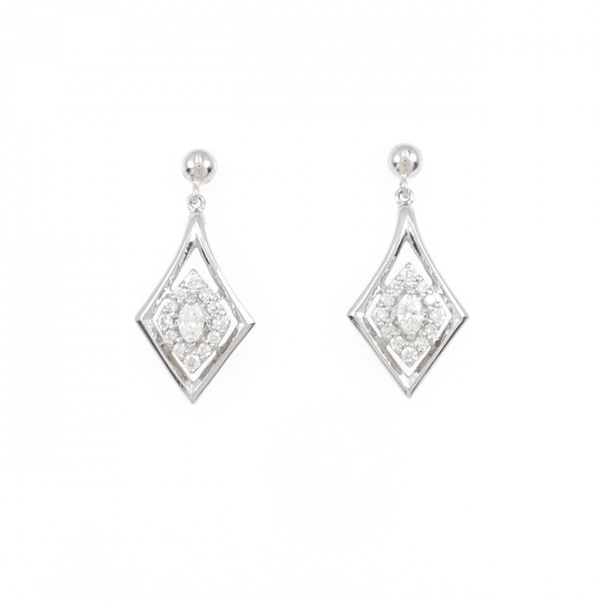 【新品】PT ダイヤモンド ピアス 0.16CT【新品】