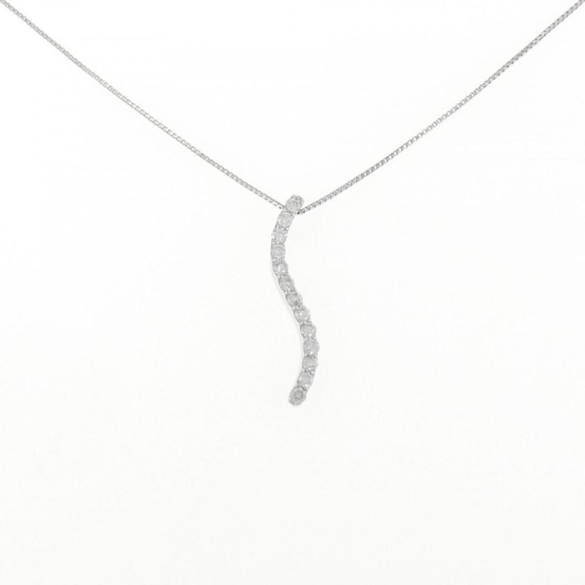 K18WG ダイヤモンド ネックレス 0.25CT【中古】|KOMEHYO ONLINESTORE 店