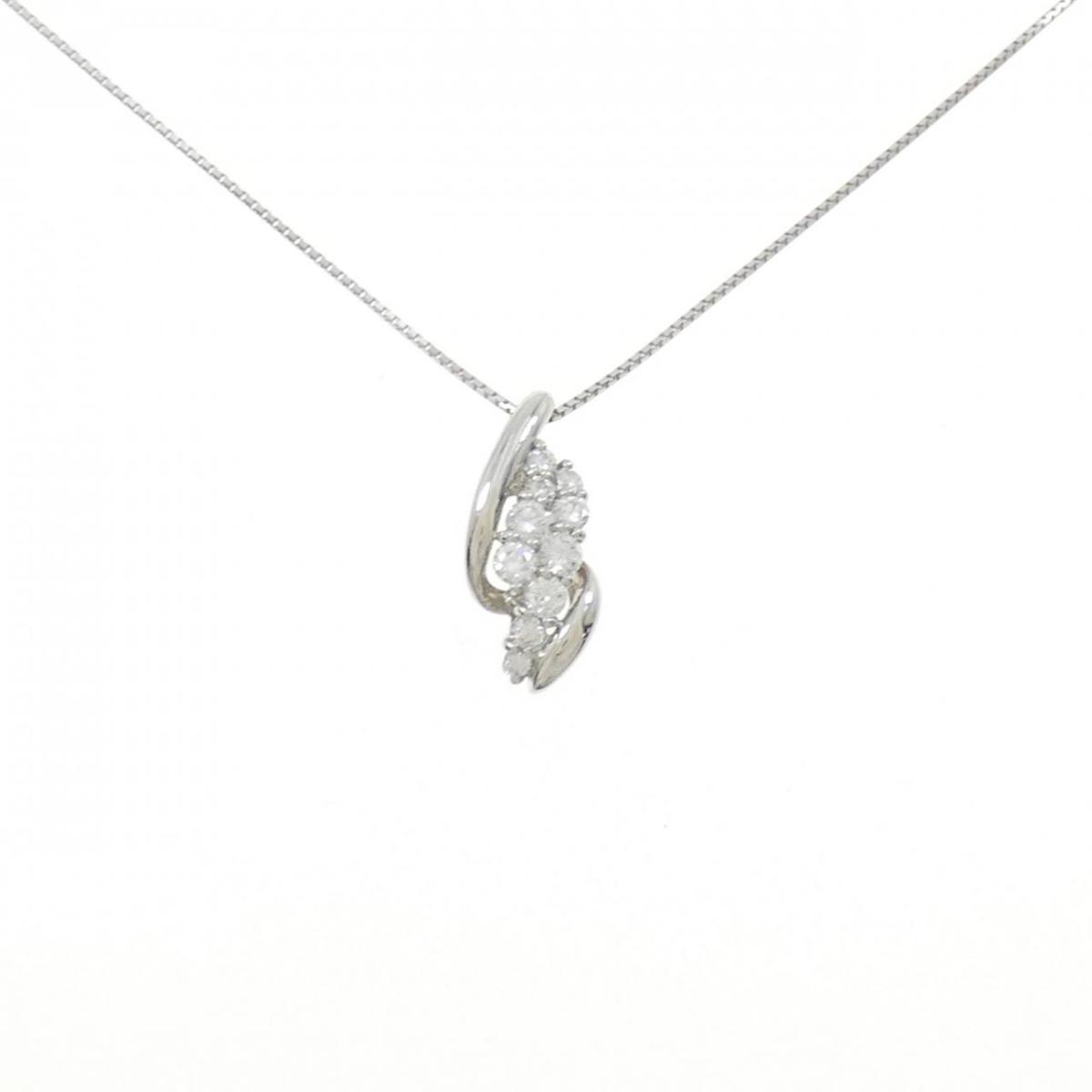 【KOMEHYO】 PT1000/PT ダイヤモンド ネックレス 0.50CT【中古】 【コメ兵】