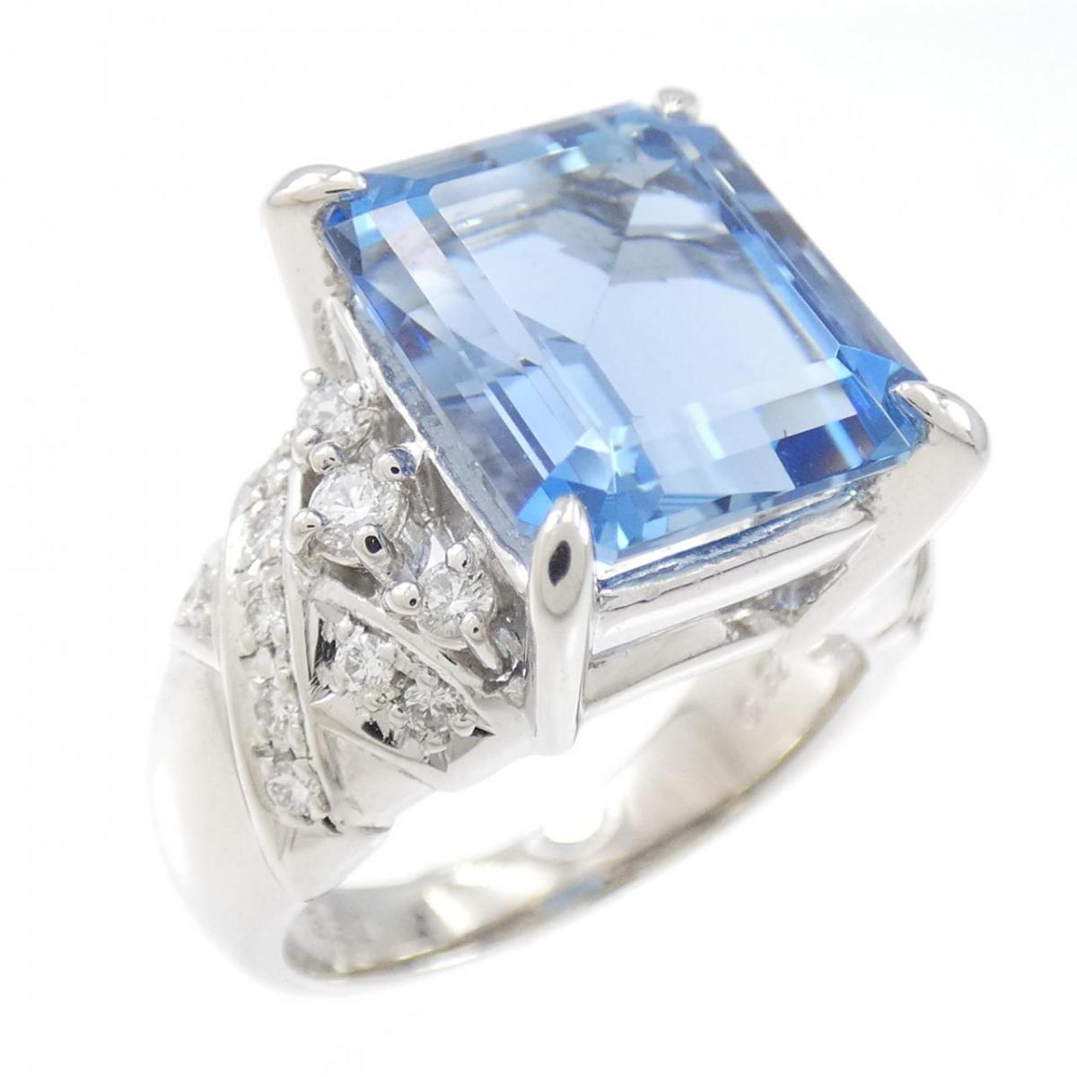 楽天市場】タサキ アクアマリン ダイヤモンド リング・指輪 プラチナ