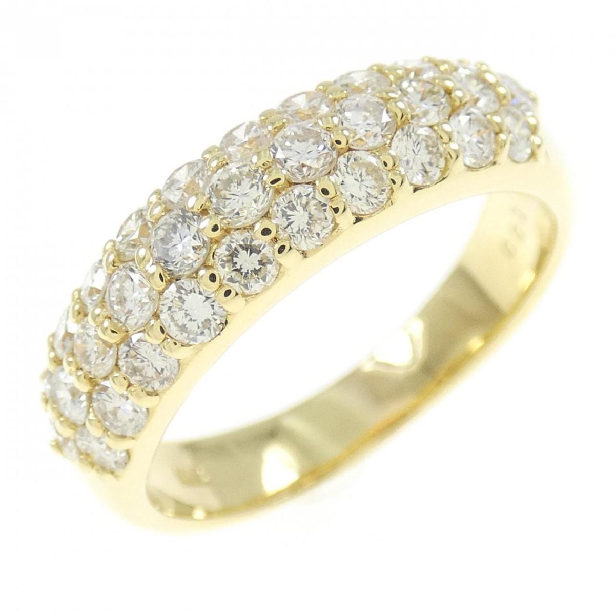 【KOMEHYO】 K18YG パヴェ ダイヤモンド リング 1.00CT【中古】 【コメ兵】