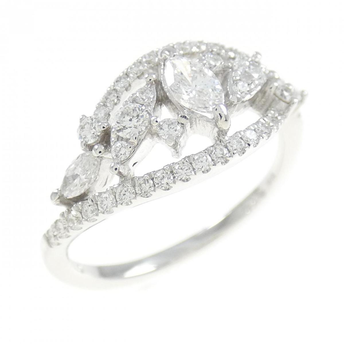 【KOMEHYO】 K18WG ダイヤモンド リング 0.30CT【中古】 【コメ兵】