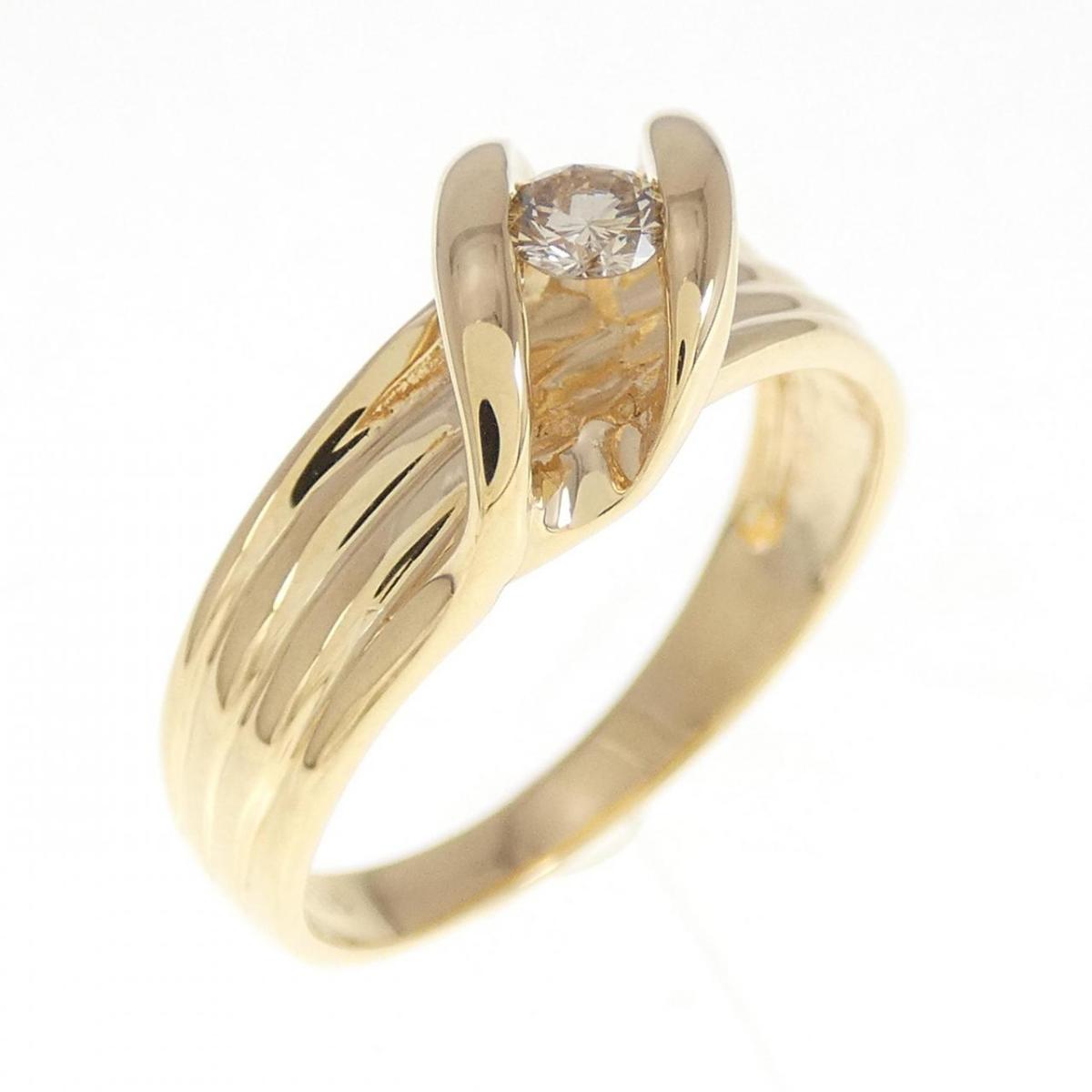 【KOMEHYO】 K18YG ダイヤモンド リング 0.10CT【中古】 【コメ兵】 55,440円
