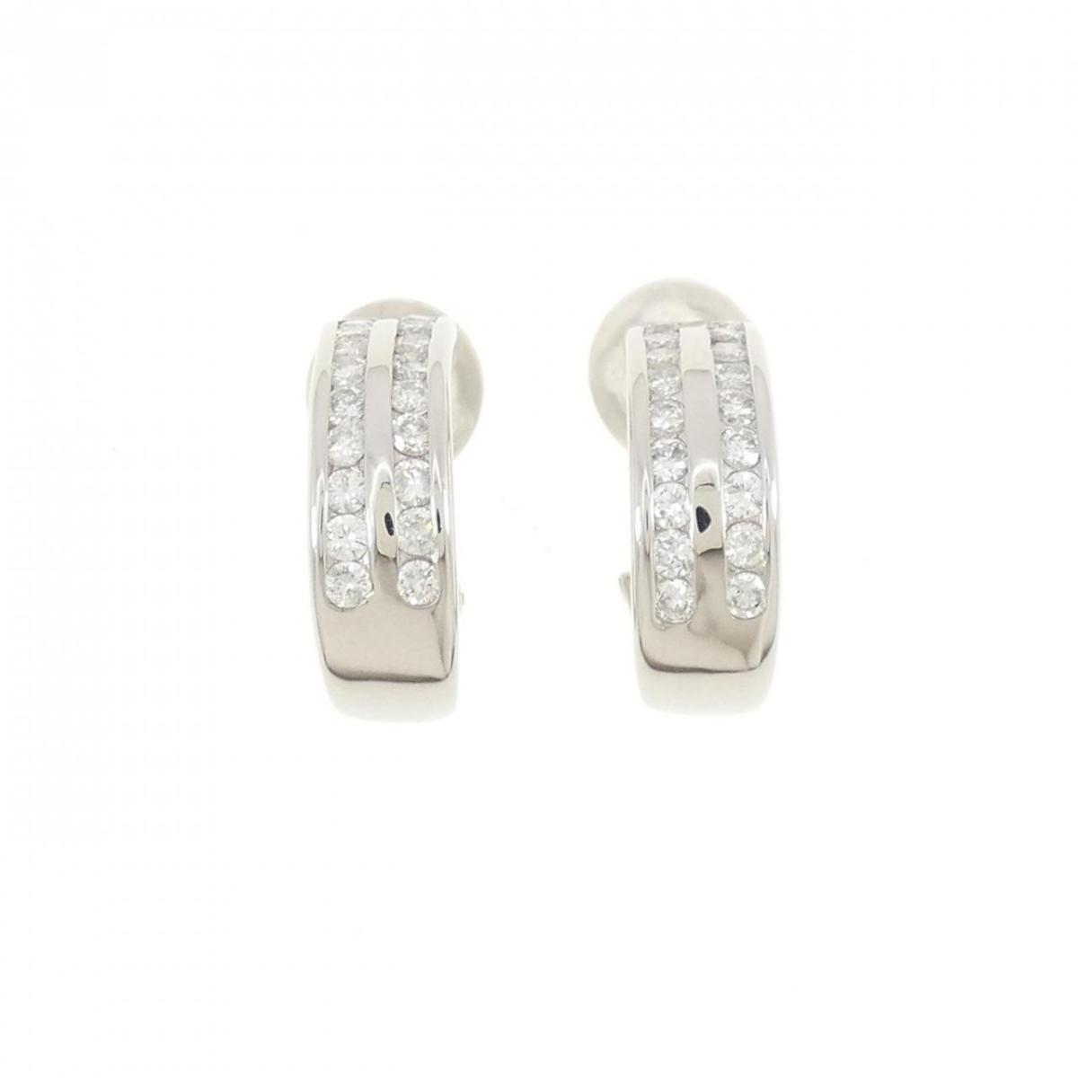 PT ダイヤモンド ピアス 1.06CT【中古】