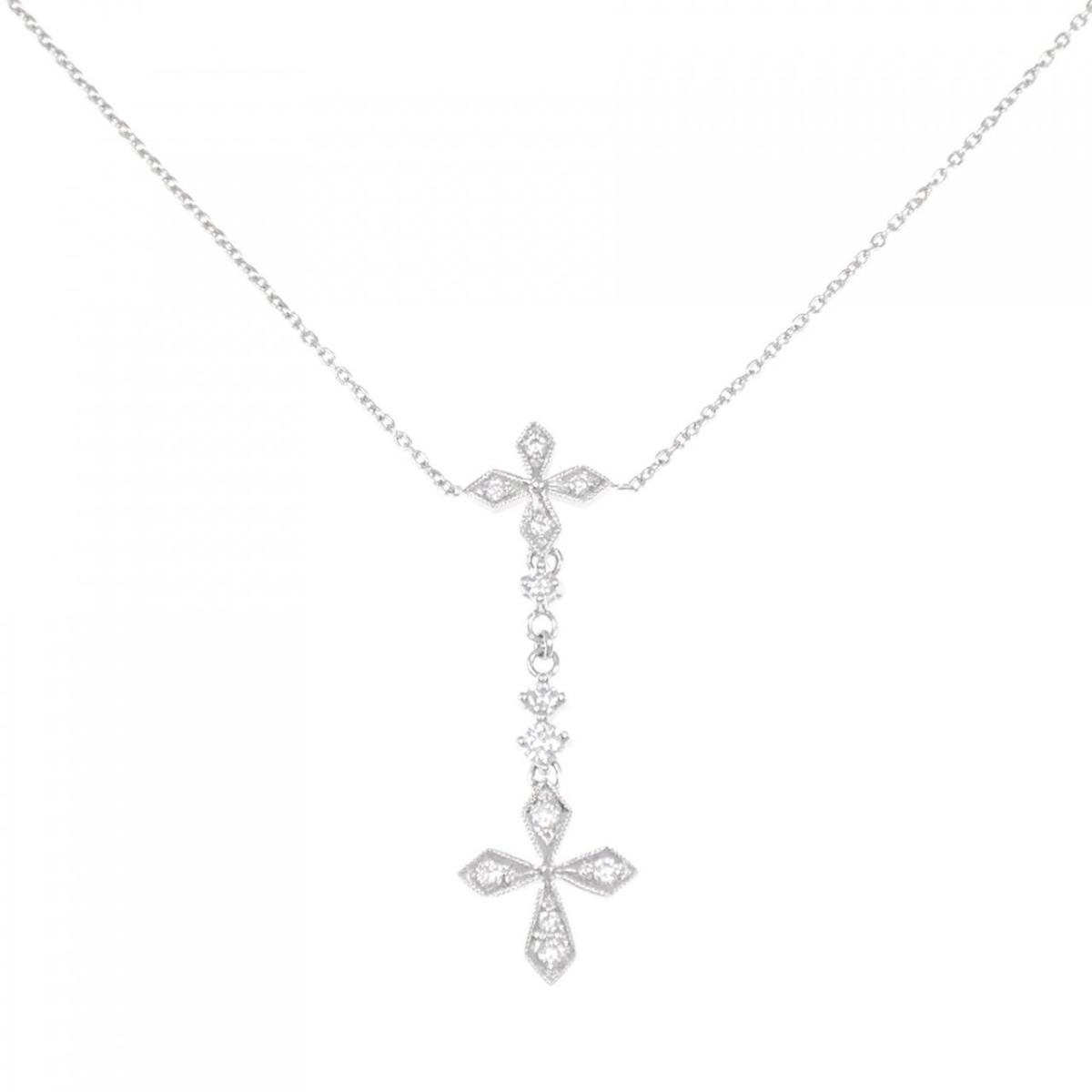 K18WG ダイヤモンド ネックレス 0.21CT【中古】｜KOMEHYO ONLINESTORE 店