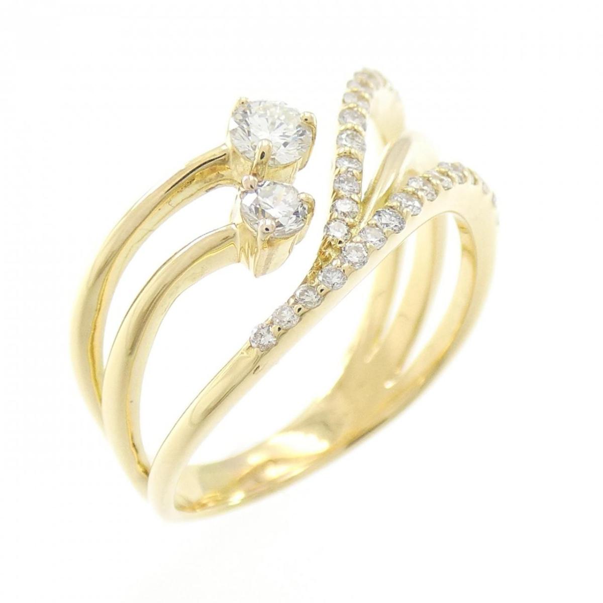 【KOMEHYO】 K18YG ダイヤモンド リング 0.40CT【中古】 【コメ兵】
