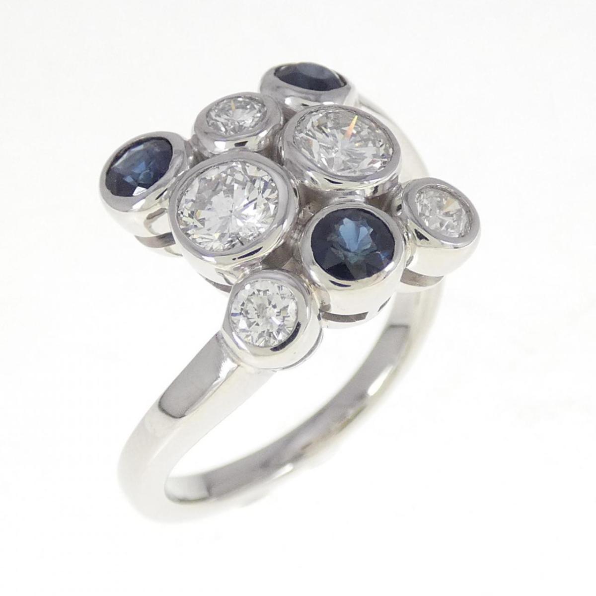 PT サファイヤ リング 0.60CT【中古】
