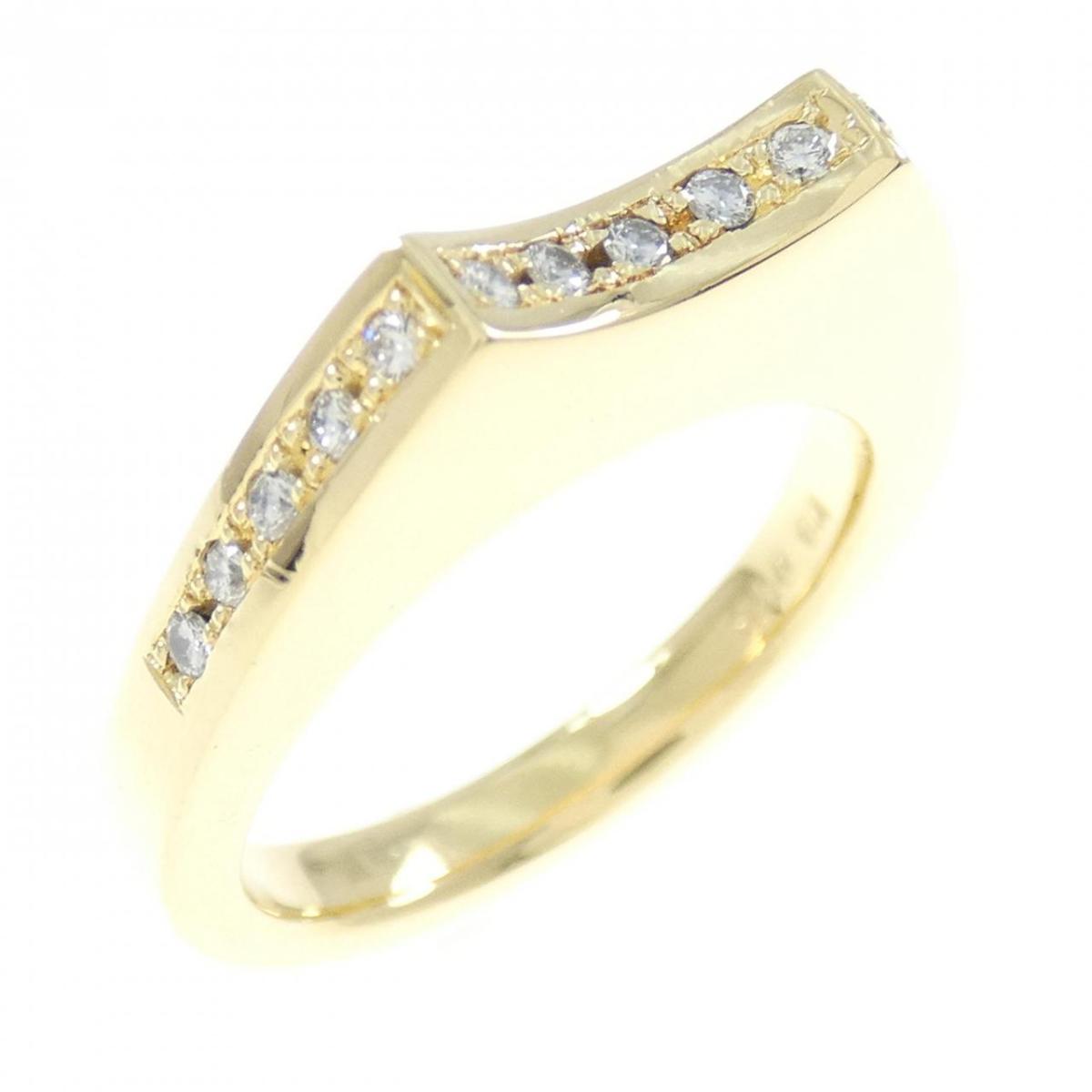 【KOMEHYO】 K18YG ダイヤモンド リング 0.15CT【中古】 【コメ兵】