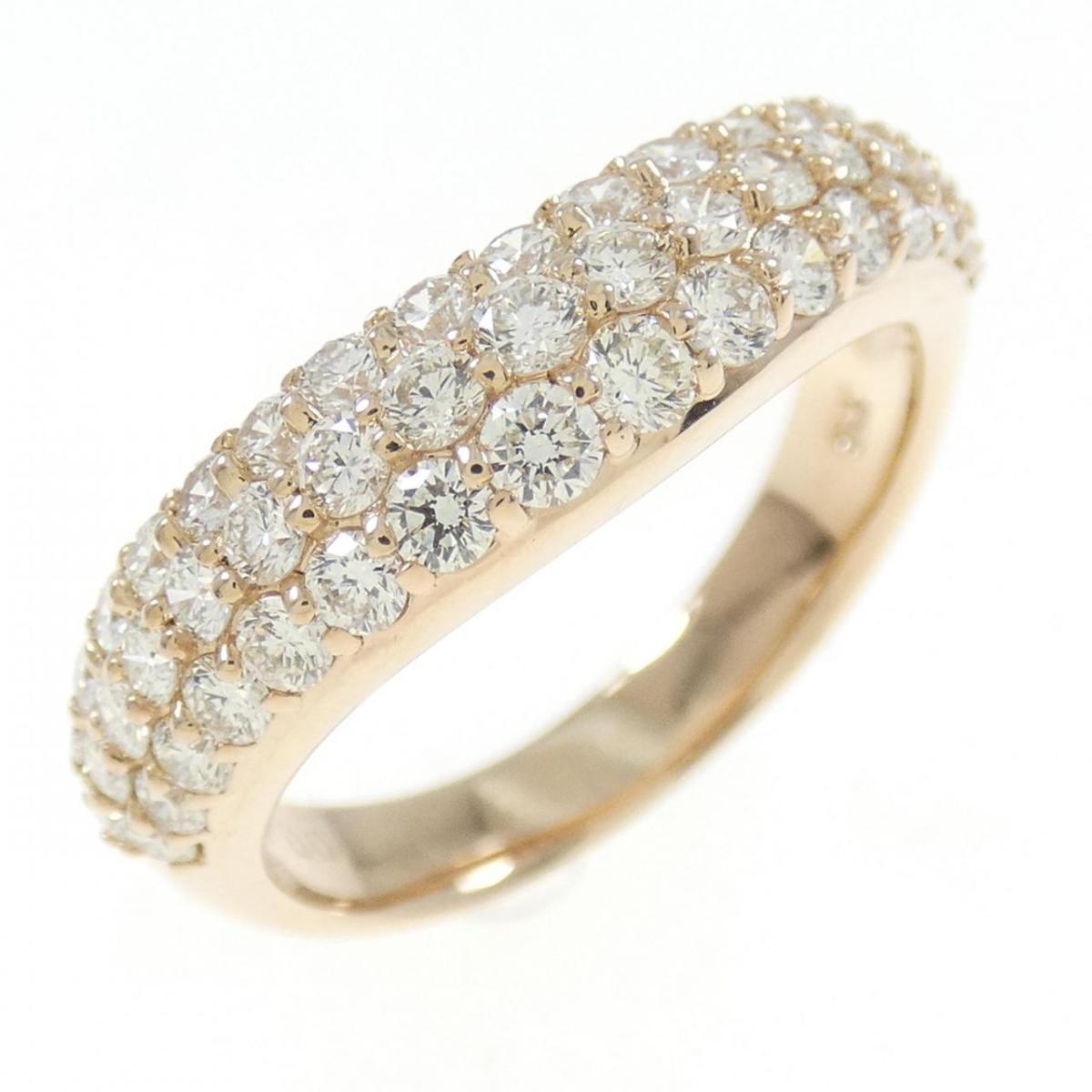 【KOMEHYO】 K18PG パヴェ ダイヤモンド リング 1.00CT【中古】 【コメ兵】