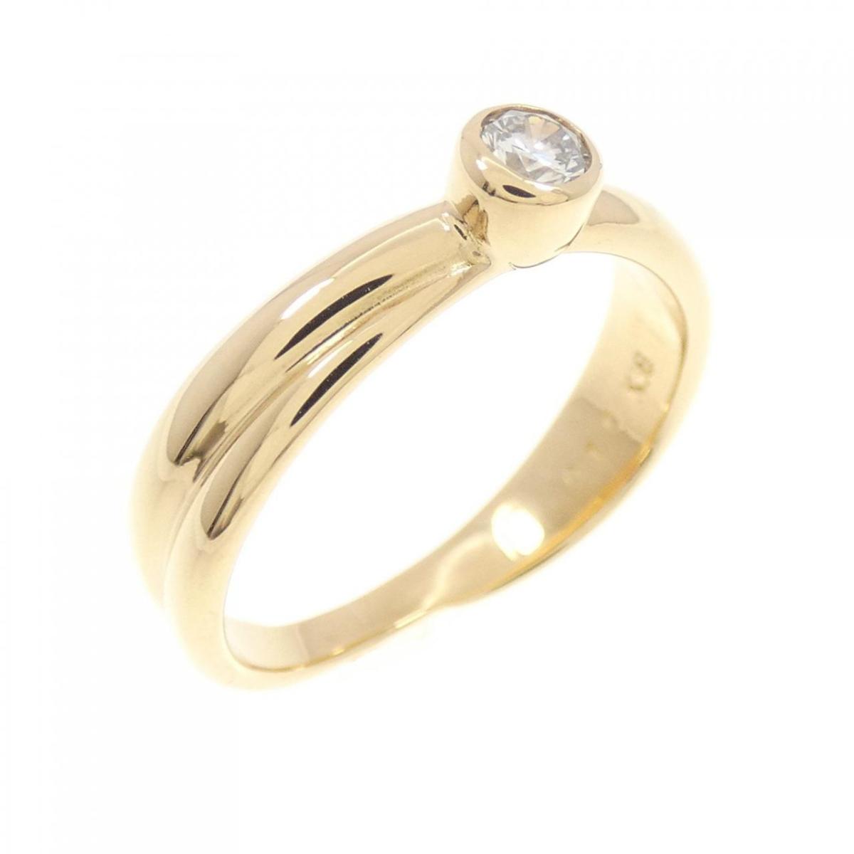【KOMEHYO】 K18YG ダイヤモンド リング 0.10CT【中古】 【コメ兵】
