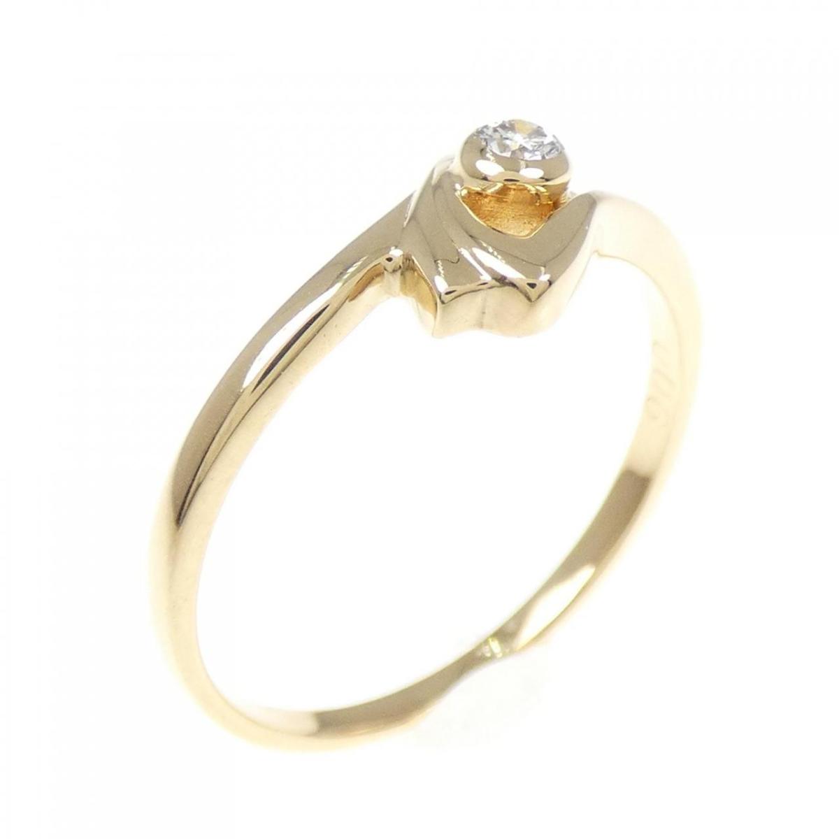 【KOMEHYO】 K18YG ダイヤモンド リング 0.06CT【中古】 【コメ兵】