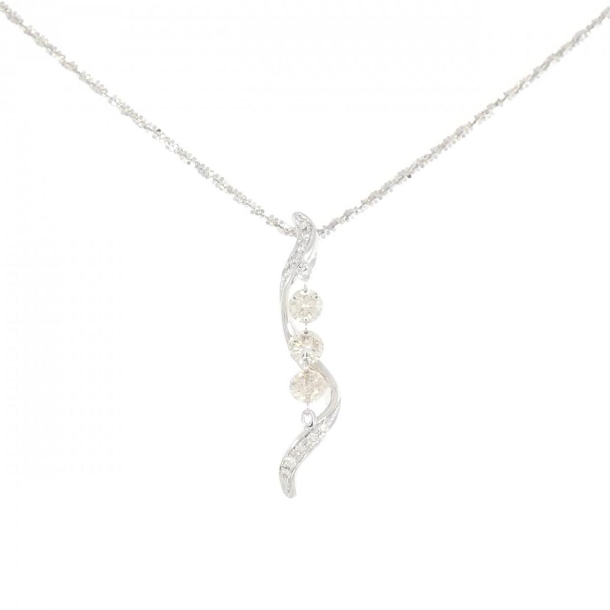 K18WG ダイヤモンド ネックレス 0.72CT【中古】｜KOMEHYO ONLINESTORE 店
