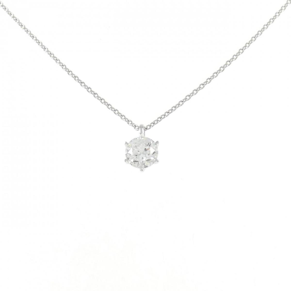 【リメイク】PT ダイヤモンド ネックレス 0.496CT G I1 VG【中古】