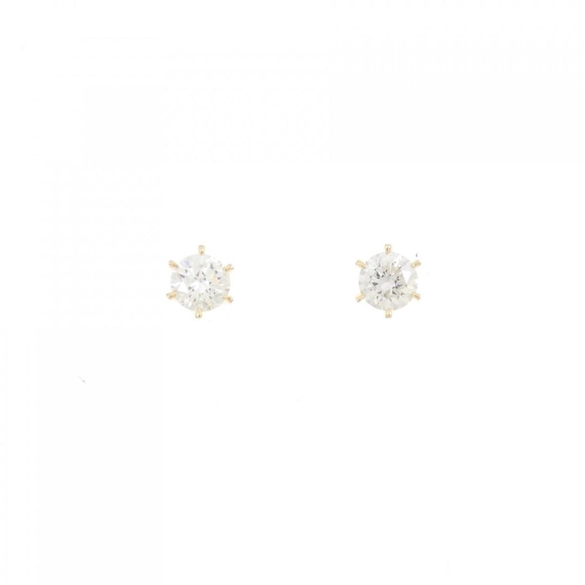 【KOMEHYO】 【新品】K18YG ダイヤモンド ピアス 0.319CT 0.317CT G SI2 Good【新品】 【コメ兵】