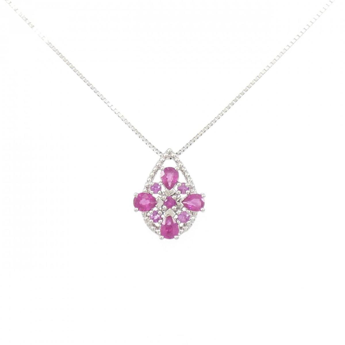 【KOMEHYO】 PT ルビー ネックレス 0.50CT【中古】 【コメ兵】