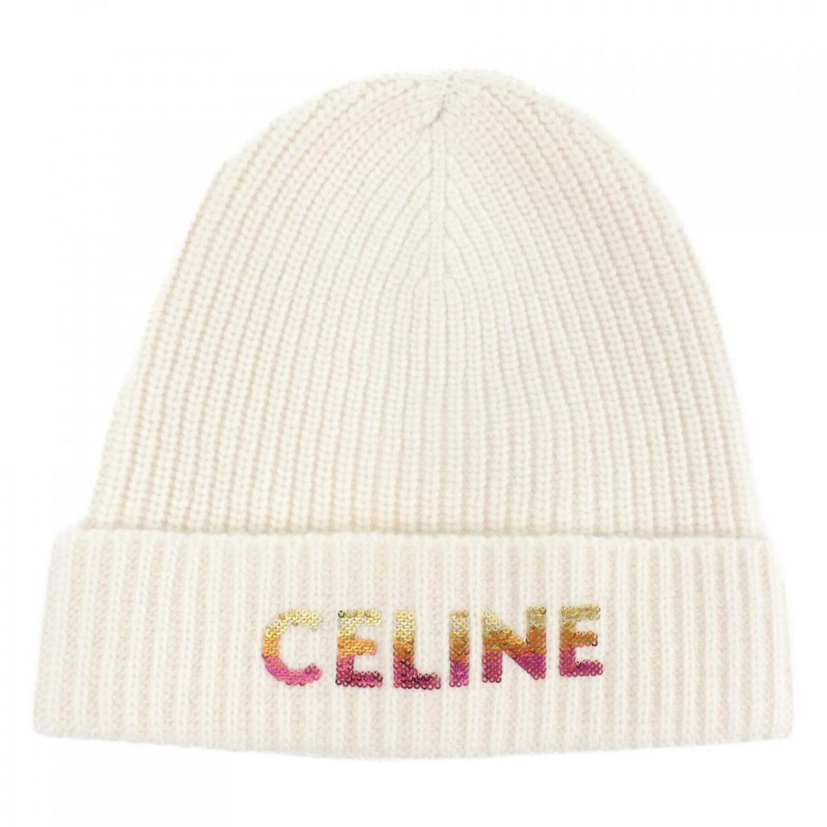 新品未使用CELINE セリーヌ ニット帽2AH35423P 楽天市場】CELINE セリーヌ 2AH35423P バイカラー ロゴ ビーニー