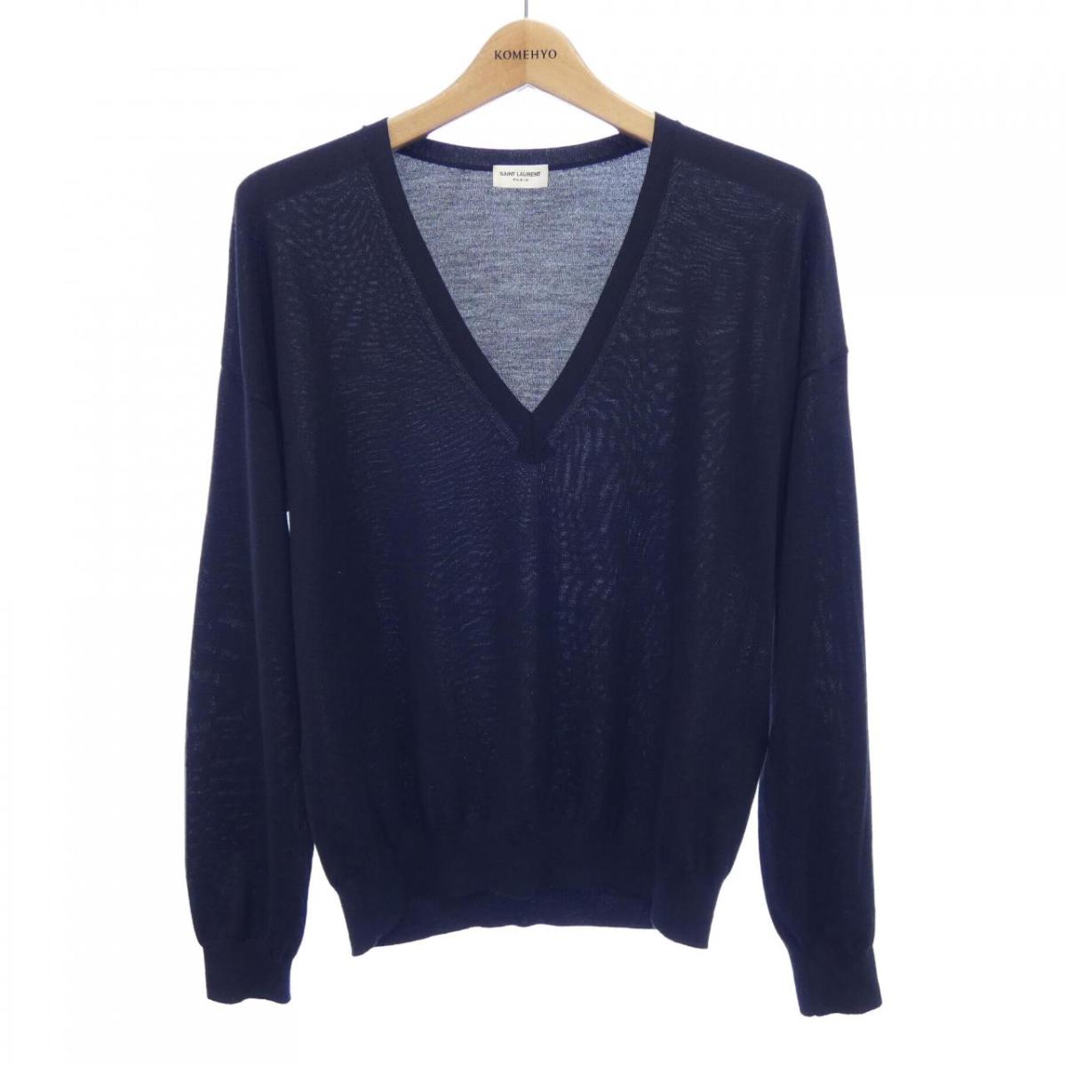 楽天市場】サンローラン ボーダー ニット サイズ：XS ホワイト