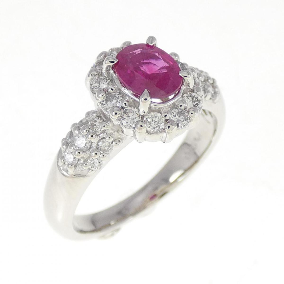 【KOMEHYO】 PT ルビー リング 0.70CT【中古】 【コメ兵】