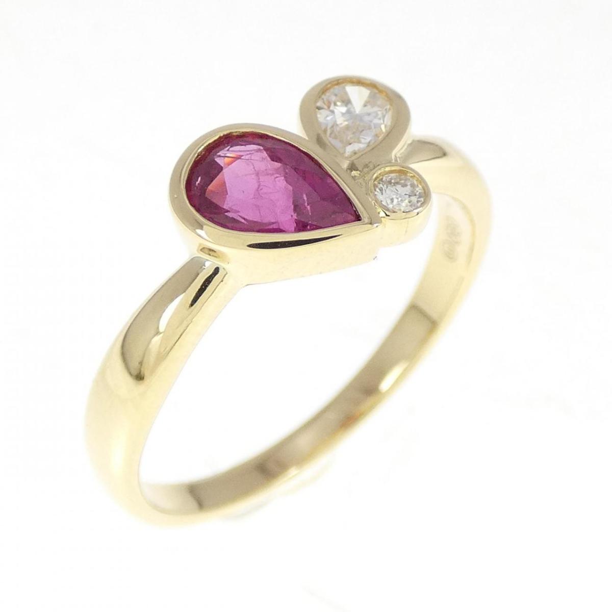 【KOMEHYO】 18KYG ルビー リング 0.59CT【中古】 【コメ兵】