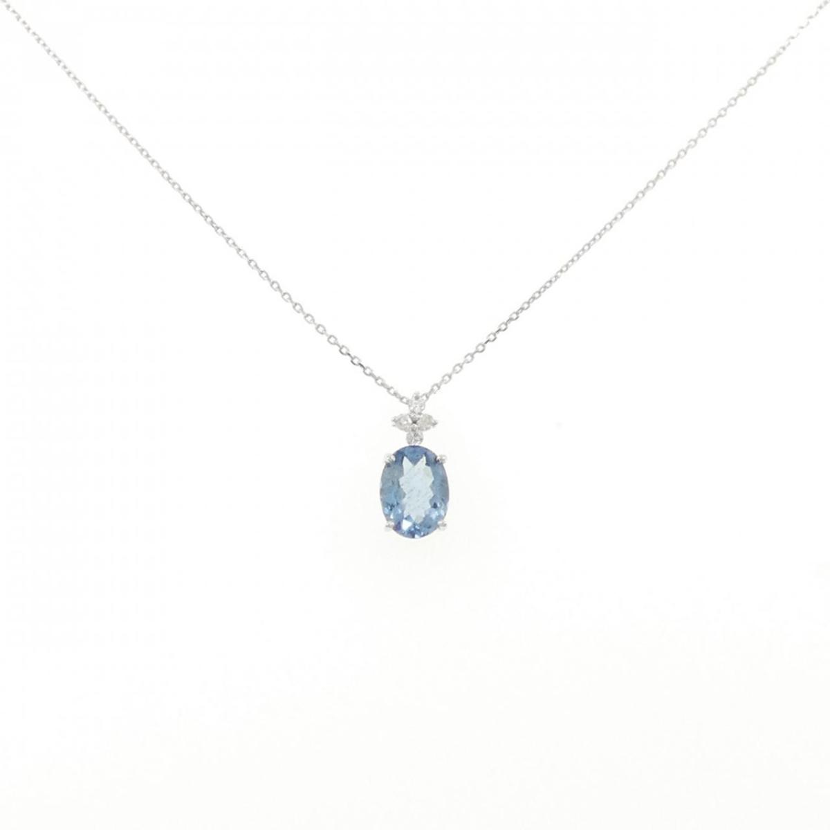 K18WG アクアマリン ネックレス 1.03CT【中古】｜KOMEHYO ONLINESTORE 店