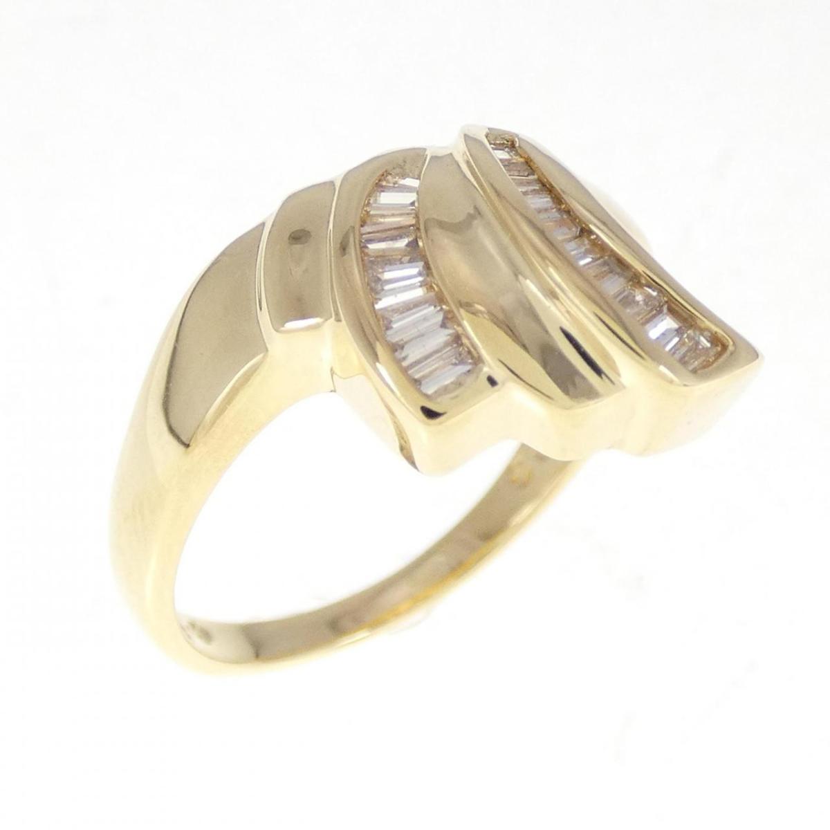 【KOMEHYO】 K18YG ダイヤモンド リング 0.22CT【中古】 【コメ兵】